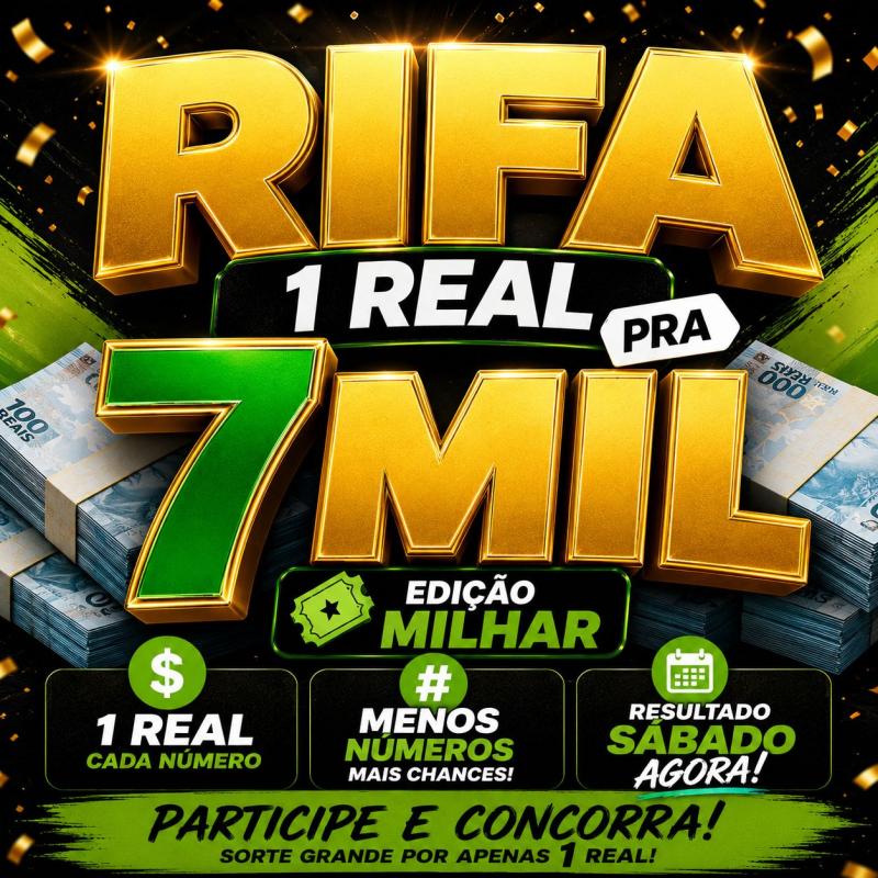 1,00 pra  7.000 na conta