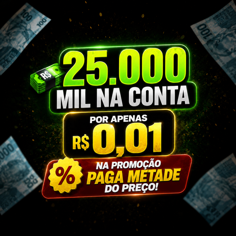 25.000 Mil na conta