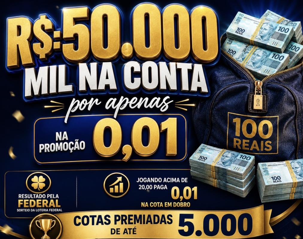 R$:50.000,00 MIL NO PIX
