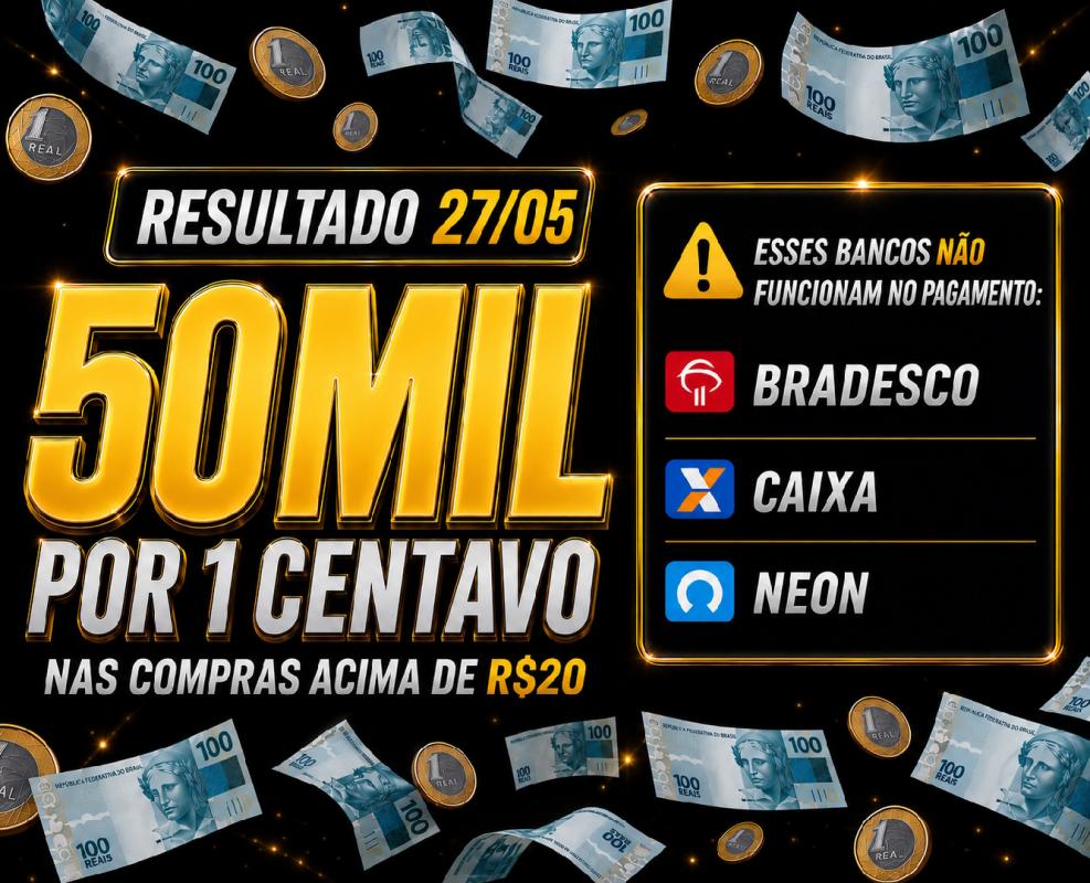 R$50.000 no PIX